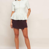SWEET SERENADE CREAM WOVEN TOP