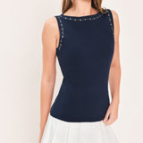 NAUTICAL GLOW STORY SWEATER KNIT TOP