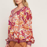 NEVER WANNA LEAVE WOVEN TOP