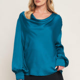 GARDEN SENSATION SATIN TOP