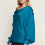 GARDEN SENSATION SATIN TOP