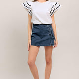 NICE AS CAN BE WOVEN TOP