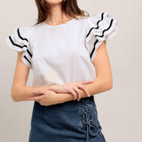 NICE AS CAN BE WOVEN TOP