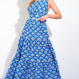 SUMMER JOURNEY WOVEN TOP AND SKIRT SET