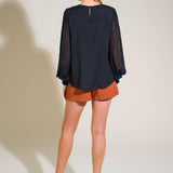 WEEKEND WANDERER WOVEN TOP