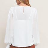 WEEKEND WANDERER WOVEN TOP