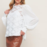 WEEKEND WANDERER WOVEN TOP