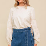 WAVERLY MILLS WOVEN TOP