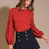 WAVERLY MILLS WOVEN TOP