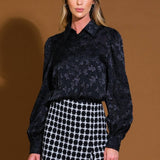 INCREDIBLE LOVE JACQUARD WOVEN TOP