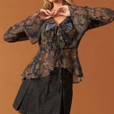 SECRET GARDEN WOVEN TOP