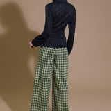 Flying Tomato Lovely Perspective Lace Top in black