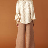 THE ART OF BALANCE WOVEN SATIN TOP