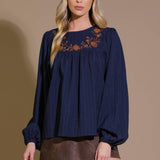 ENCHANTED TO MEET WOVEN TOP