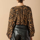LOVING MYSELF WOVEN TOP
