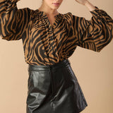 LOVING MYSELF WOVEN TOP