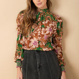 BREWED BLISS WOVEN TOP