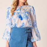 LAGOON DAYDREAMS WOVEN TOP