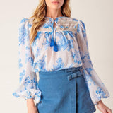 LAGOON DAYDREAMS WOVEN TOP