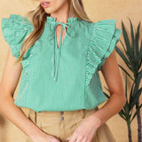 RIVIERA RETREAT WOVEN TOP