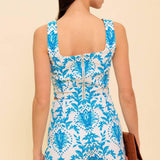 OPEN MINDED BLUE TOP AND SKORT SET