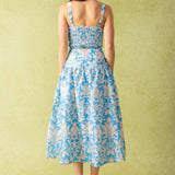 LITTLE MOMENTS WOVEN TOP AND SKIRT SET
