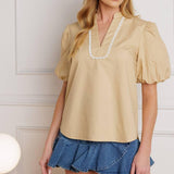 HIGH STANDARDS WOVEN TOP