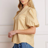 HIGH STANDARDS WOVEN TOP