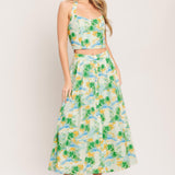 PICTURE PERFECT WOVEN TOP AND SKIRT SET