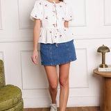 CLOSER THAN EVER WOVEN TOP
