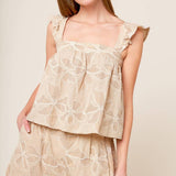 DARCY DREAM WOVEN TOP AND SHORTS SET