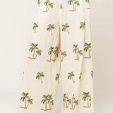 TERRIFIC TIMING IVORY WOVEN TOP AND PANT SET
