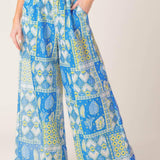 LET'S GET OUT OF TOWN WOVEN TOP AND PANT SET