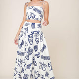 FREE TO DREAM WOVEN TOP AND SKIRT SET