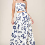 FREE TO DREAM WOVEN TOP AND SKIRT SET