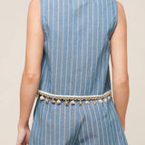 SONGS OF THE SKY WOVEN TOP AND SHORTS SET