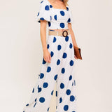 COCONUT KISS  NAVY TOP AND PANT SET