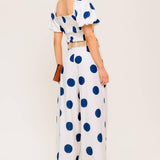 COCONUT KISS  NAVY TOP AND PANT SET
