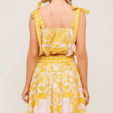 TWIG LIGHT NOIR WOVEN TOP AND SKIRT SET
