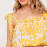 TWIG LIGHT NOIR WOVEN TOP AND SKIRT SET