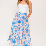 GOLDEN HOUR HARMONY WOVEN TOP AND SKIRT SET