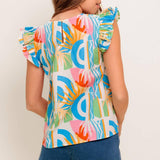 VACATION STATE OF MIND WOVEN TOP