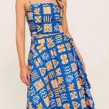 DEWDROP SILENCE WOVEN TOP AND SKIRT SET