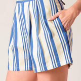 AROUND THE WORLD WOVEN TOP AND SHORT SET