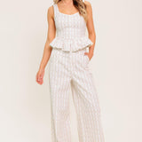 CITRUS FLOW IVORY WOVEN TOP