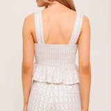 CITRUS FLOW IVORY WOVEN TOP