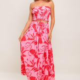 ANYTHING I WANT WOVEN TOP AND SKIRT SET