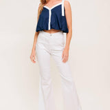 SCENT OF SPRING WOVEN TOP