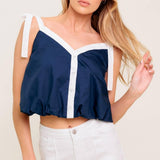 SCENT OF SPRING WOVEN TOP