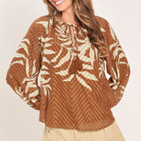 WARM BREEZE WOVEN TOP